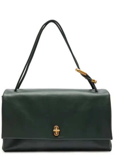 Marc Jacobs The Big Link Leather Shoulder Bag In Green