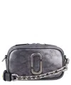 Marc Jacobs The Metallic Distressed Big Shot In Grey