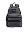 Marc Jacobs The Biker Logo-patch Backpack In Black