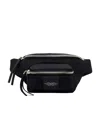 Marc Jacobs The Biker Logo-patch Belt Bag In Black