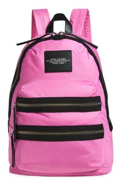 Marc Jacobs The Biker Nylon Large Backpack In Pink