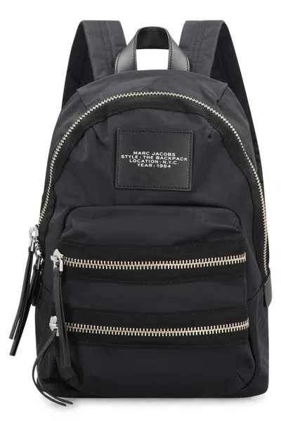 Marc Jacobs The Biker Nylon Medium Backpack In Black