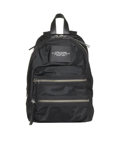 Marc Jacobs The Biker Nylon Medium Backpack In Black
