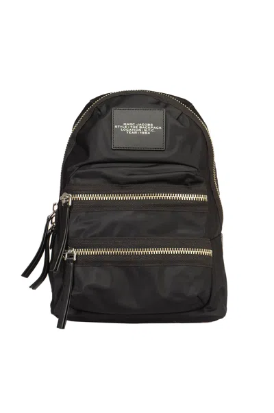 Marc Jacobs The Biker Nylon Medium Backpack In Black