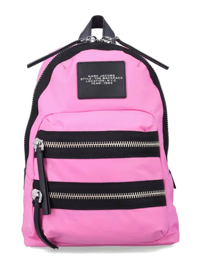 Marc Jacobs The Biker Nylon Medium Backpack In Pink