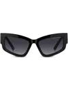 Marc Jacobs 55mm Gradient Cat Eye Sunglasses In Black