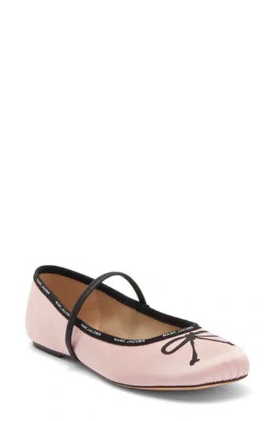 Marc Jacobs The Bow Ballet Flat In Bubblegum Multi