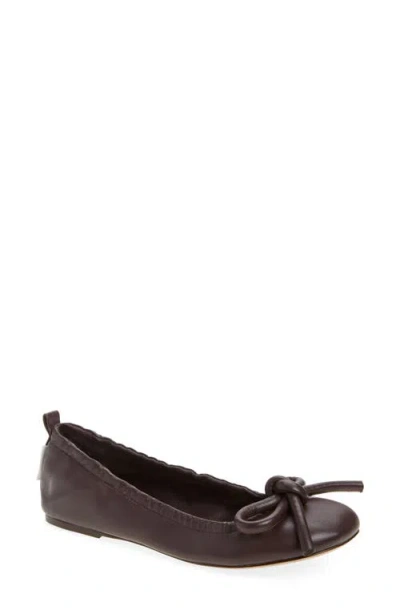 Marc Jacobs The Bow Lace-up Ballerina Flat In Fondant