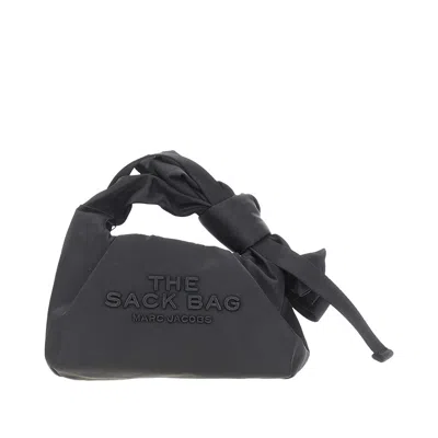 Marc Jacobs The Bow Nylon Mini Sack Bag In Black