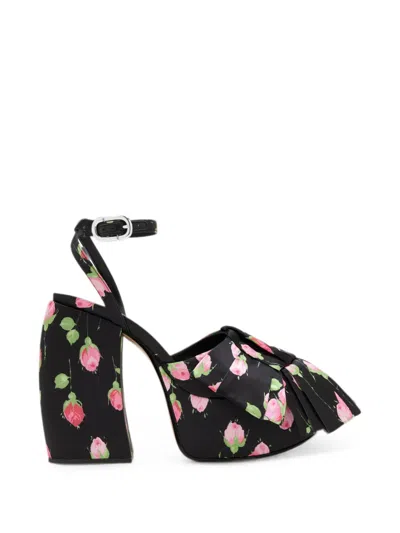 Marc Jacobs The Bow Platform Heel Pumps In Black