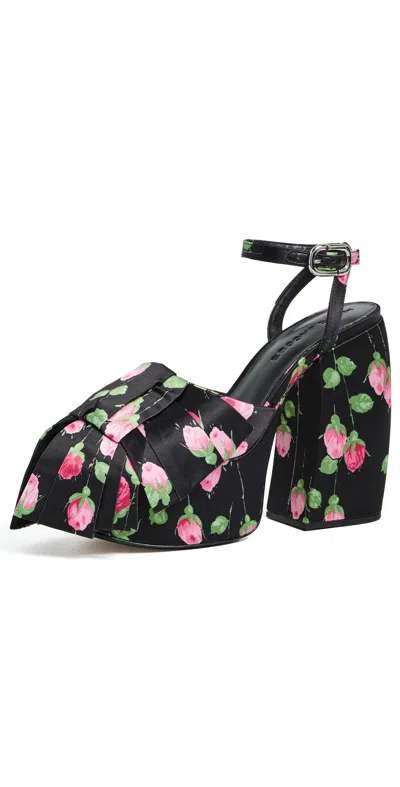Marc Jacobs The Bow Platform Heels Black Multi