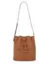 Marc Jacobs Argan Oil Leather Bucket Bag In Brown