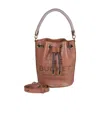 Marc Jacobs The Leather Mini Bucket Bag In Brown