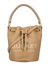 Marc Jacobs The Mini Faux Leather Bucket Bag In Camel