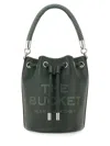 Marc Jacobs Dark Green The Leather Bucket Bag In Green