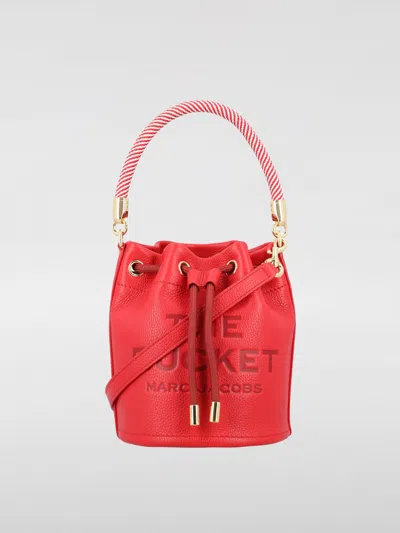 Marc Jacobs The Leather Bucket Bag In Red