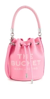 MARC JACOBS THE LEATHER BUCKET BAG PETAL PINK