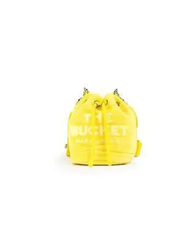 Pre-owned Marc Jacobs The Bucket Faux Fur Crossbody Bag - Yellow - Crossbody Bags - In Plush Terry
