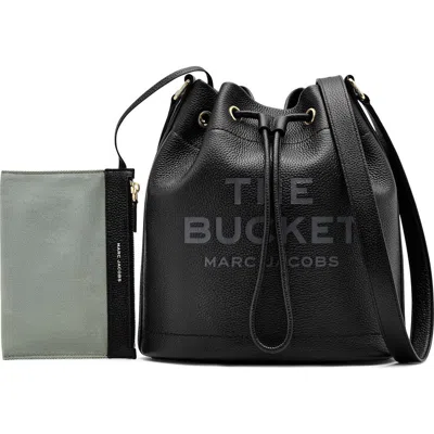 Marc Jacobs The Bucket Leather Bag In Black
