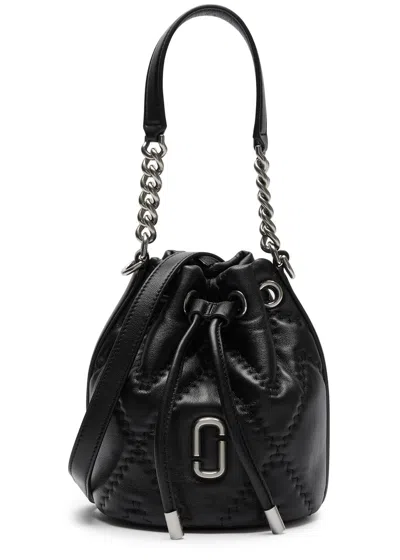 Marc Jacobs The Bucket Quilted Leather Bucket Bag In Black