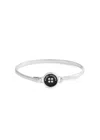 Marc Jacobs The Button Bracelet In Black And Silver