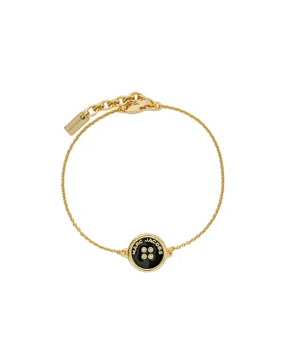 Marc Jacobs The Button Chain Bracelet In Gold