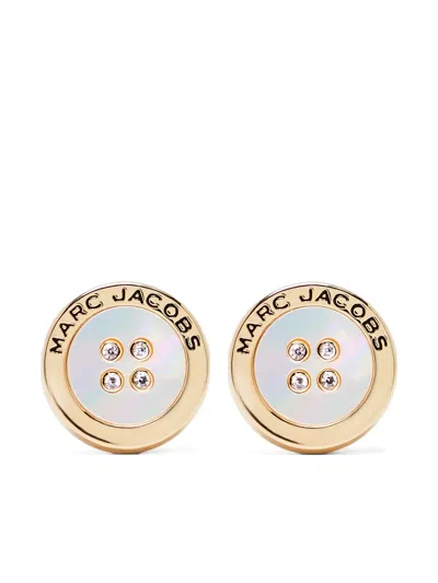 Marc Jacobs The Button Mother Of Pearl Earrings
