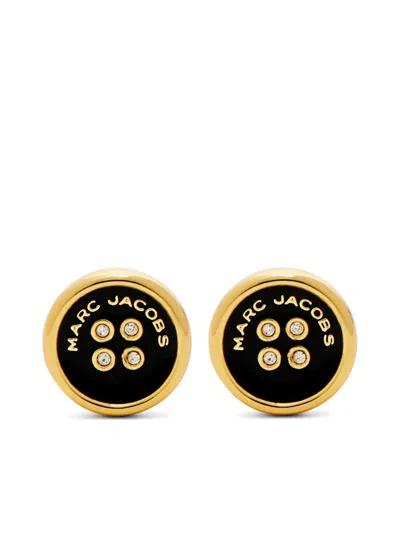 Marc Jacobs The Button Stud Earrings In Gold