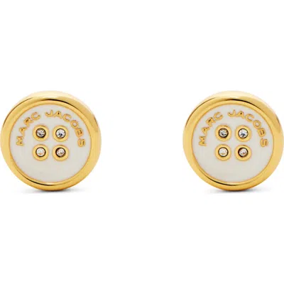 MARC JACOBS MARC JACOBS THE BUTTON STUD EARRINGS