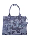 Marc Jacobs The Camo Jacquard Large Tote Bag In Blue