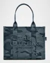 Marc Jacobs The Camo Jacquard Large Tote Bag In Blue Multi