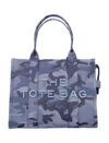 Marc Jacobs The Camo Jacquard Large Tote Bag In Blue Multi Camou