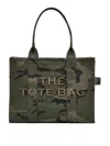 Marc Jacobs Camouflage Jacquard Medium Tote With Versatile Carrying Options In Green