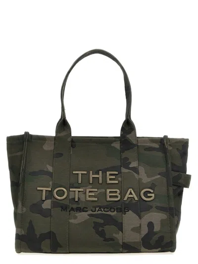 Marc Jacobs 'the Camo Jacquard Large Tote' Shopping Bag In Green
