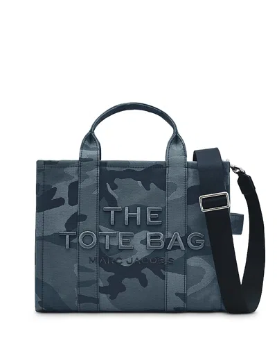 Marc Jacobs The Camo Jacquard Medium Tote Bag In Blue Camo