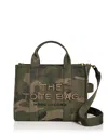 Marc Jacobs Womens Camo Multi The Camo Jacquard Medium Tote Bag In Camo Multi/antique Brass