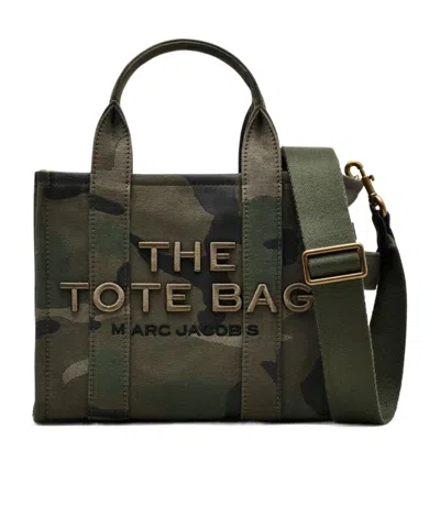 MARC JACOBS MARC JACOBS THE CAMO JACQUARD SMALL TOTE BAG