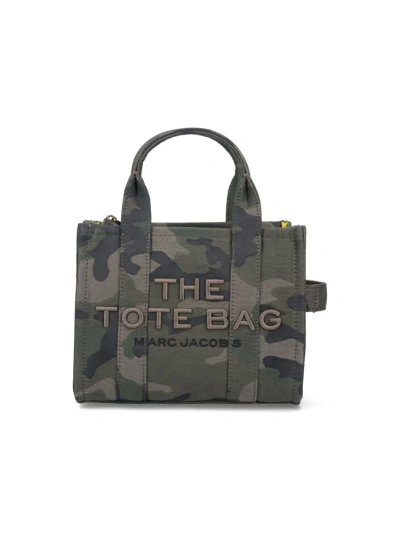 MARC JACOBS MARC JACOBS THE CAMO JACQUARD SMALL TOTE BAG