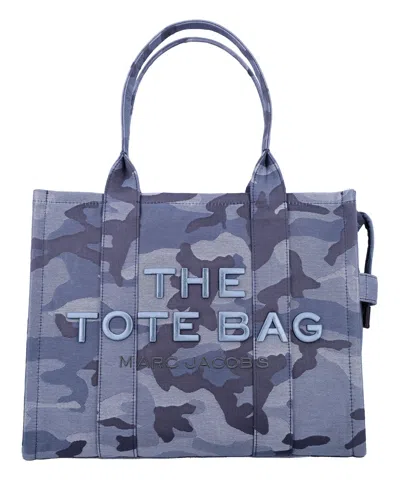 Marc Jacobs The Camo Large Tote Bag In Blue