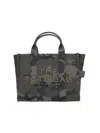 Marc Jacobs Camouflage Jacquard Medium Tote With Versatile Carrying Options In Green