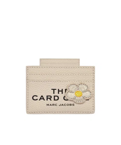 Marc Jacobs The Camp Card Case Patchwork Leather Card Holder In Neutral