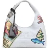 Marc Jacobs The Camp Patchwork Denim Sack Shoulder Bag In Multi