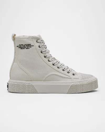 MARC JACOBS THE CANVAS HIGH-TOP SNEAKERS