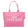 Marc Jacobs Rectangular Shape Double Handle Tote Bag In Pink
