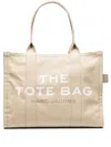 Marc Jacobs Rectangular Canvas Tote Bag With Top Handles In Gray