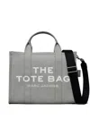 Marc Jacobs Grey Canvas Medium Tote Handbag In 050