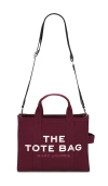 Marc Jacobs Maroon The Canvas Small Tote Bag In Burgundy