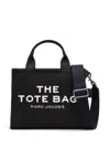 Marc Jacobs 'the Canvas Small' Black Cotton Tote Bag  In Black