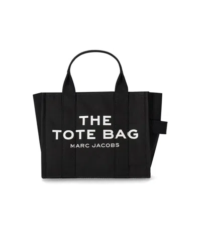 MARC JACOBS MARC JACOBS THE CANVAS SMALL TOTE BLACK HANDBAG
