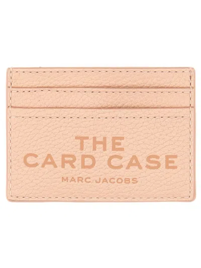 Marc Jacobs Cardholder In Hammered Leather In Pink